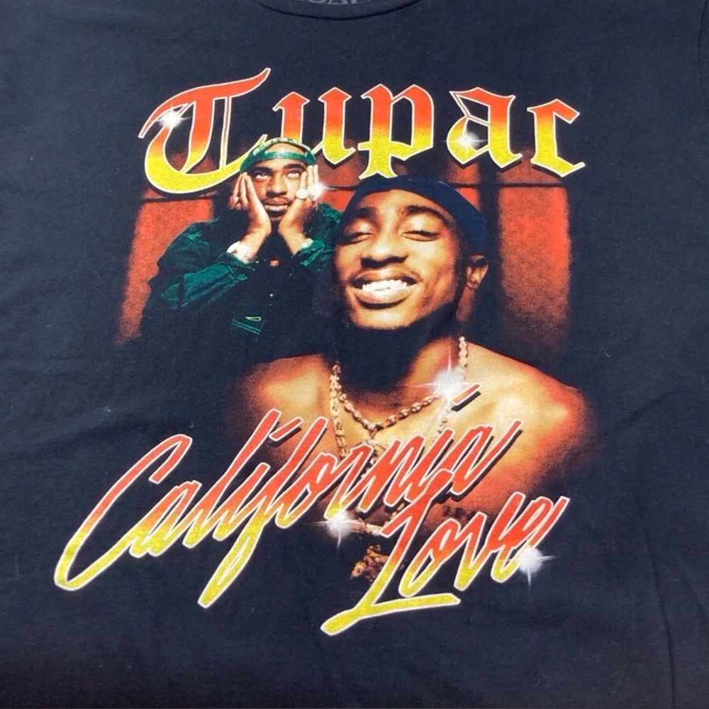 Tupac “California Love” Black Graphic Tee — Size L Men’s streetwear Y2K - Picture 2 of 7